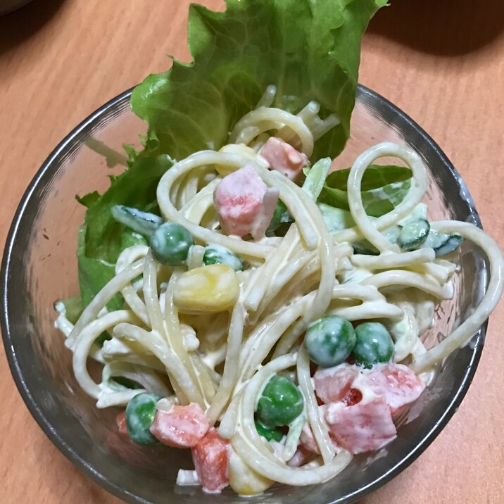 隠し味が大事!ミックスベジタブルで絶品スパサラ☆